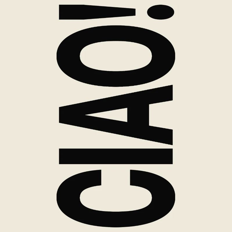 Ciao Typografie Statement Design