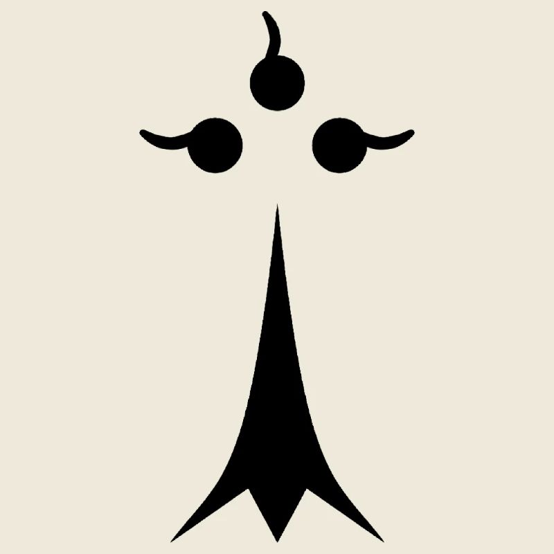 Black minimalist ermine