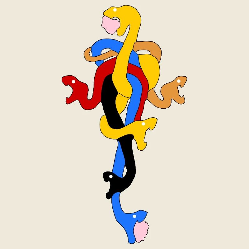 Snake Bow in Stylized Colors