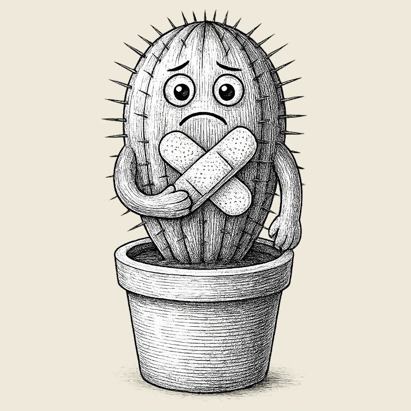 Bandaged Sad Cactus