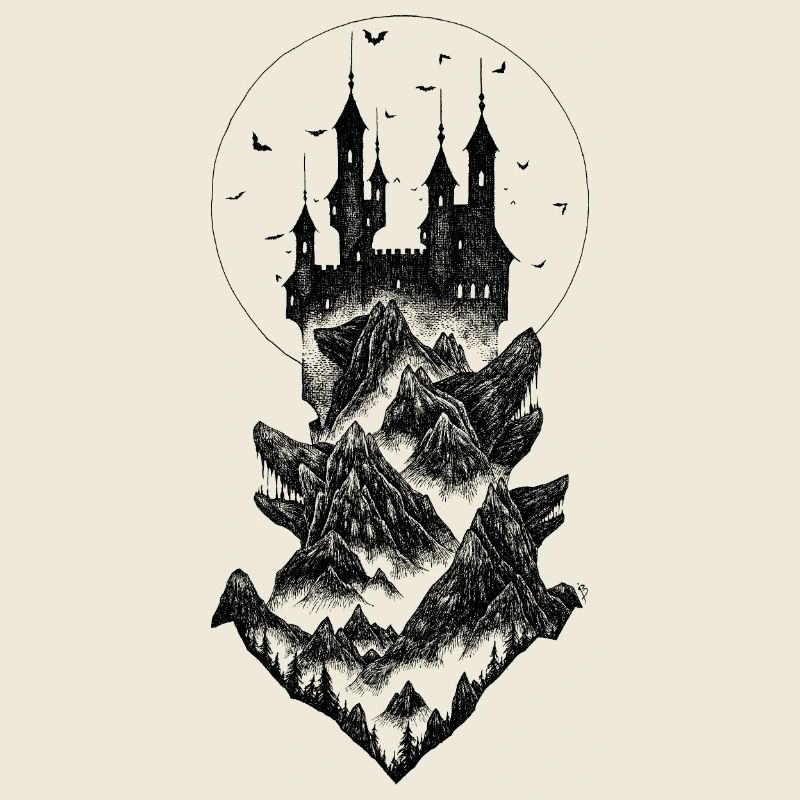 Schloss Dracula - schwarz