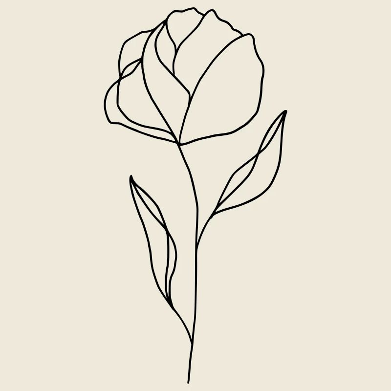 Blume gezeichnet