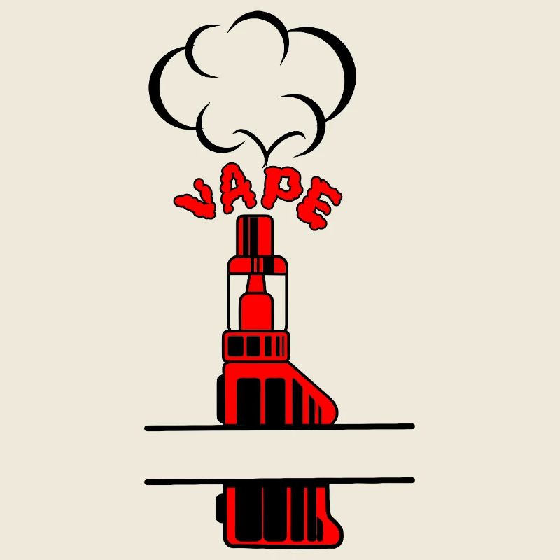 Nuage de vapeur de vape avec texte et 'VAPE'