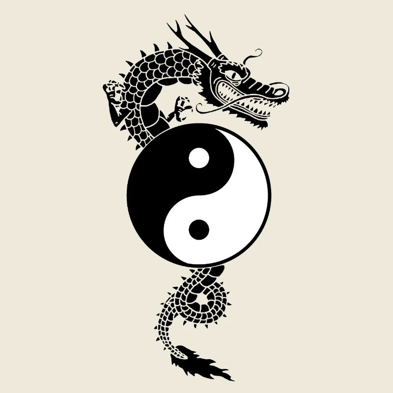 Dragon yin et yang