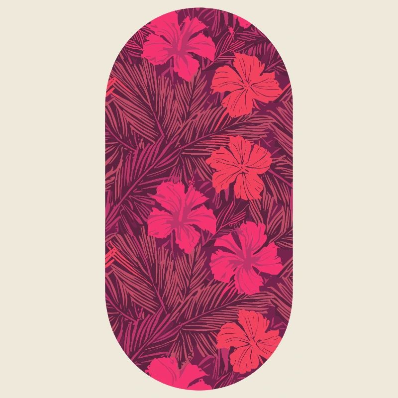 Flux d’hibiscus tropical en violet néon