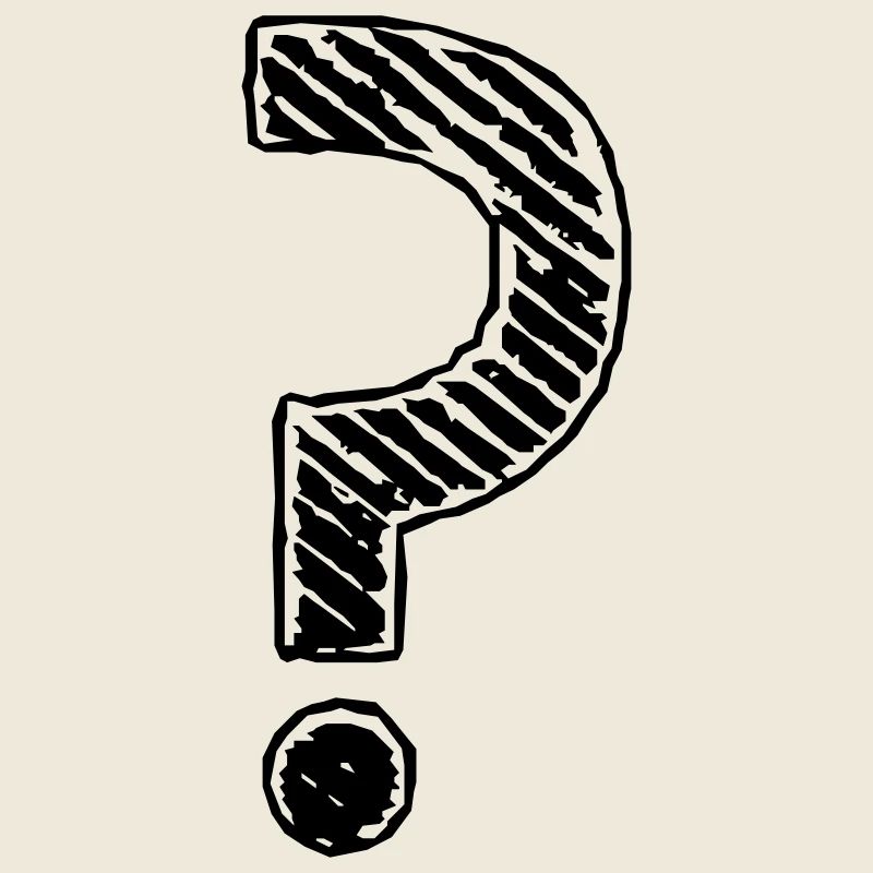 Question marks strip grunge look
