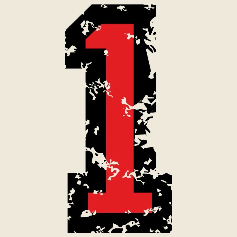 The Number One - No. 1 (two-color) red