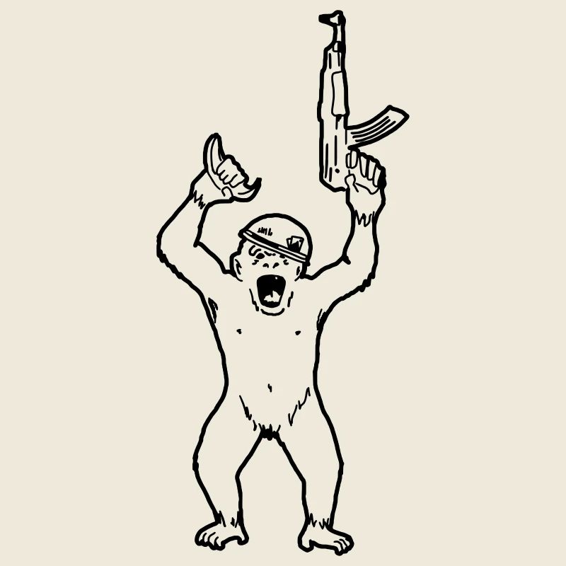 mitrailleuse de chimpanzé