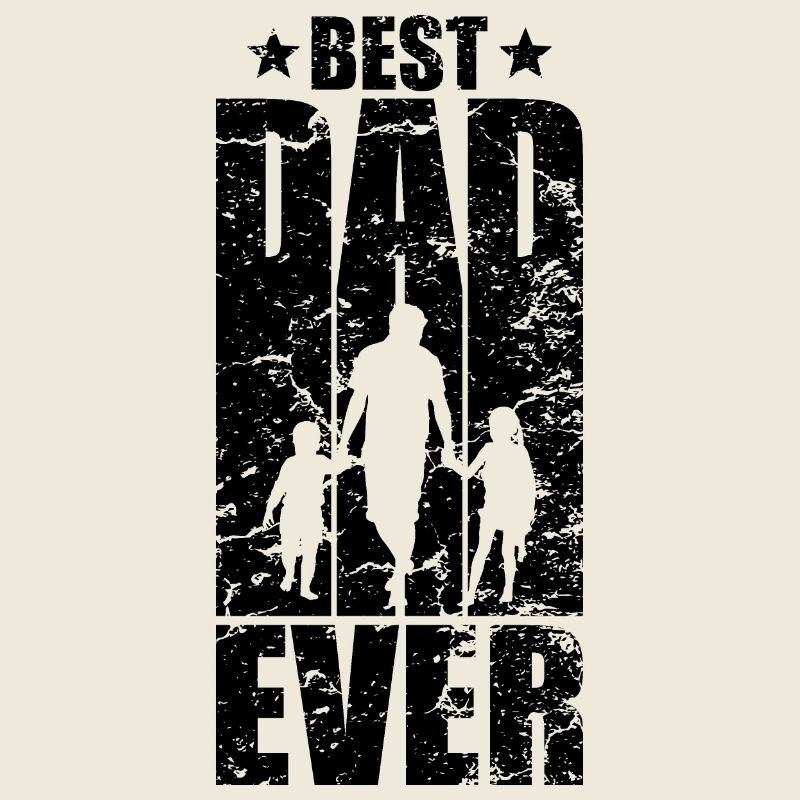 BEST DAD EVER PAPA ZWEI KINDER