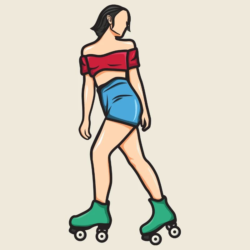 Rollschuh Mädchen
