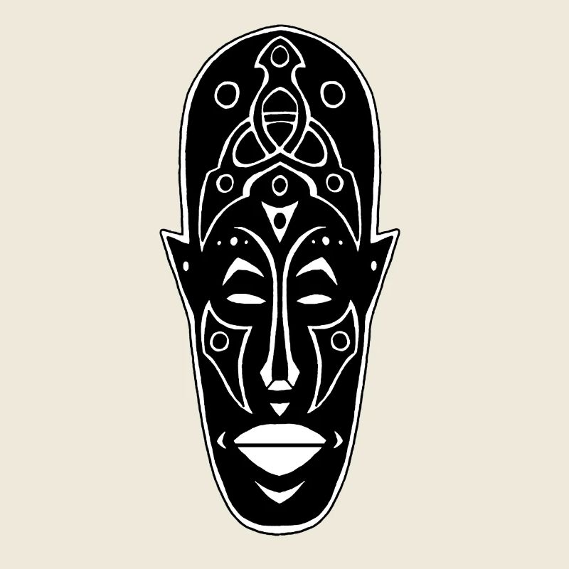 Masque africain étrange
