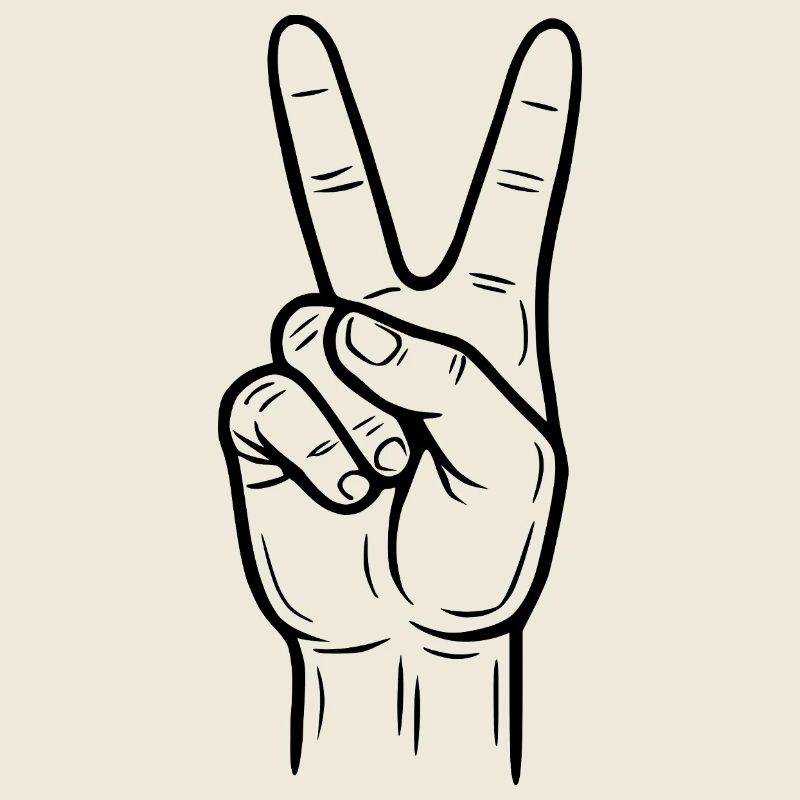 Peace Handzeichen – Victory Symbol