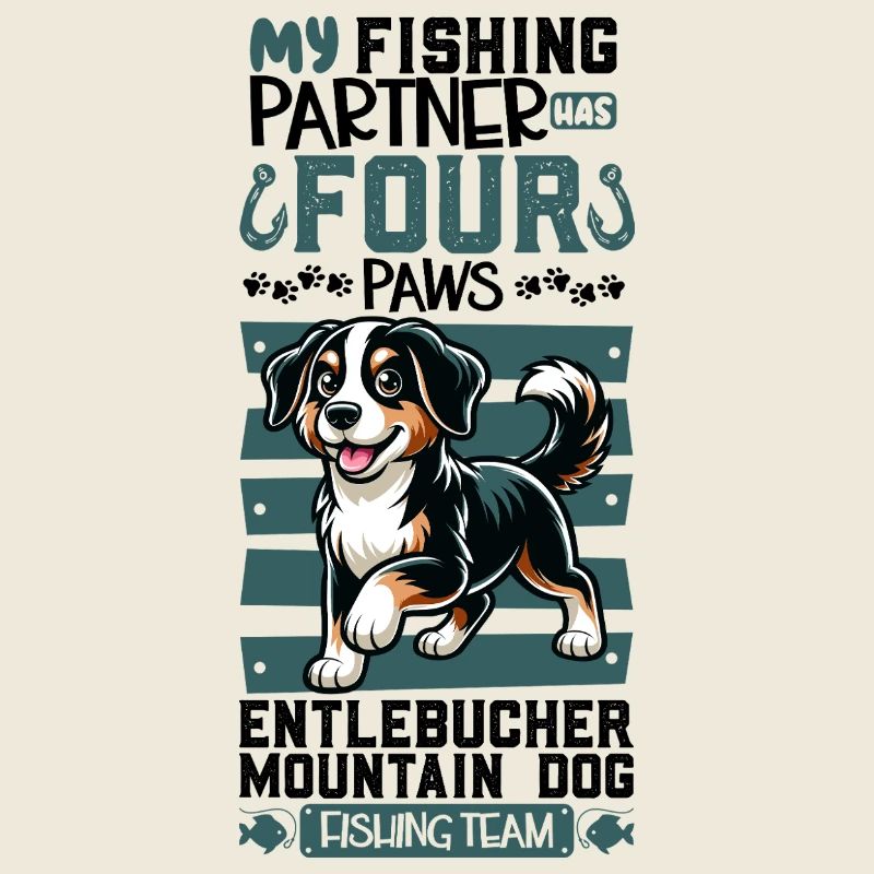 Fishing and Entlebucher Mountain Dog