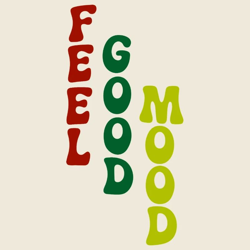 Feel Good Mood Vertical Typography