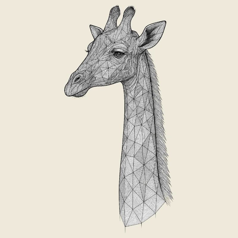Geometrische Giraffenlinie