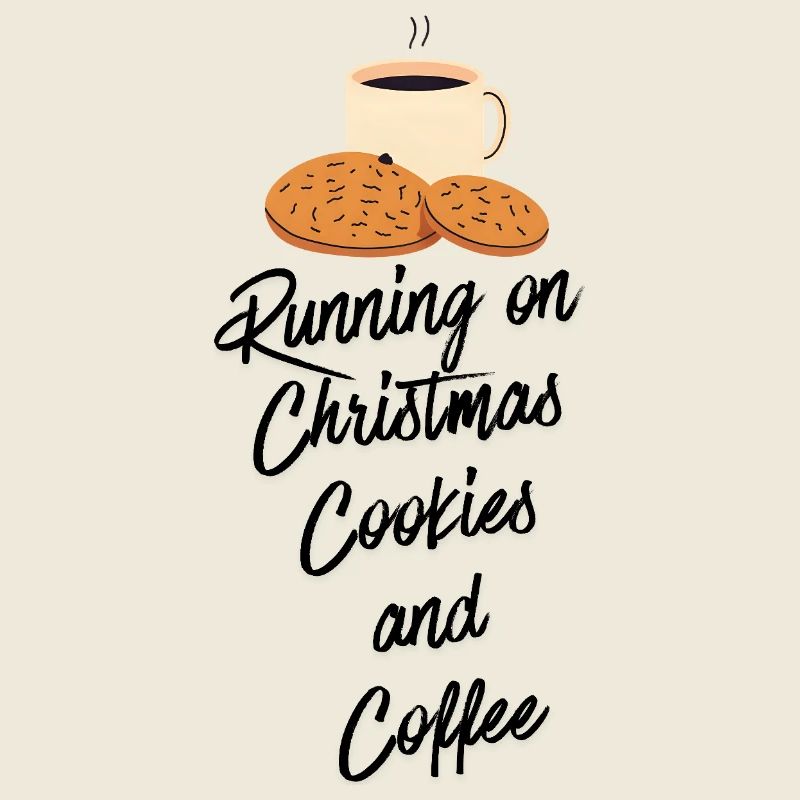 Vivre sur des biscuits et du café de Noël