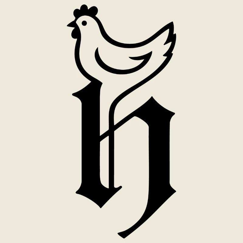 Logo Huhn schwarz