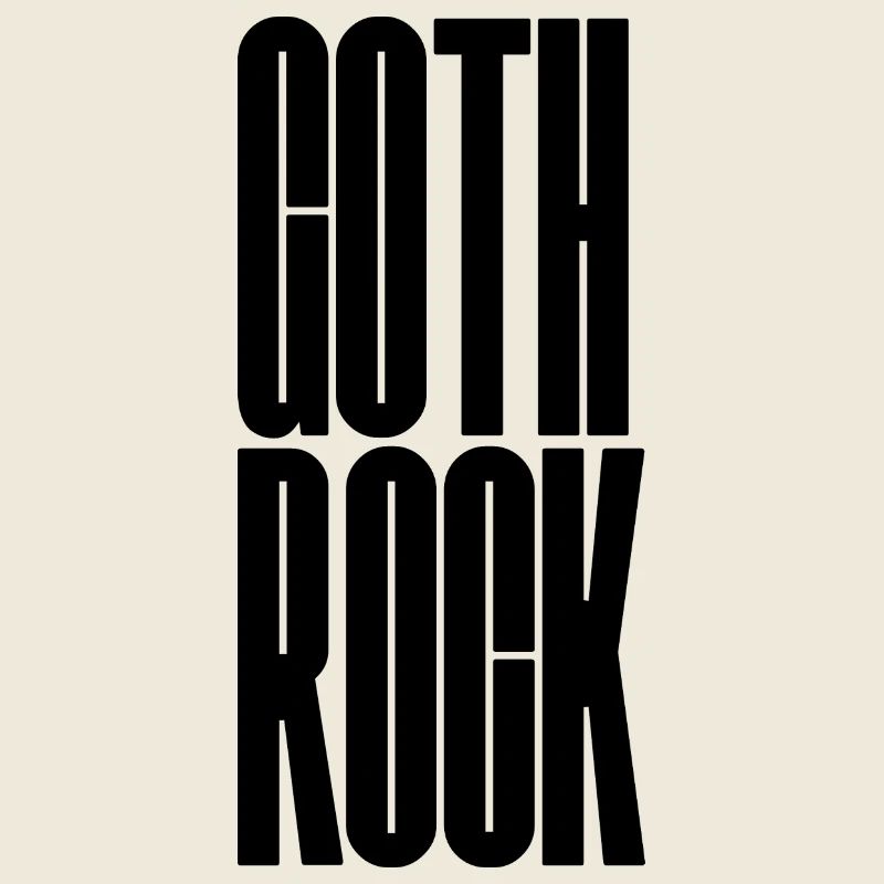 Goth Rock design de logo typographique audacieuse