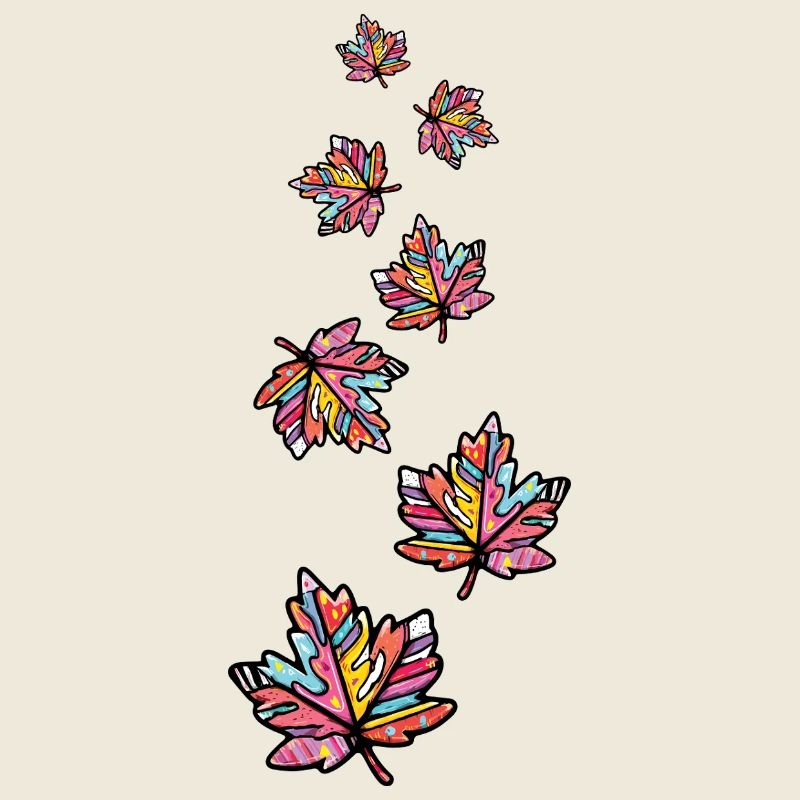Ahorn Blatt Bunt Herbst