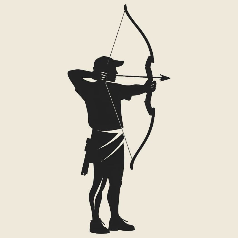 Archer - Cool Silhouette Logo
