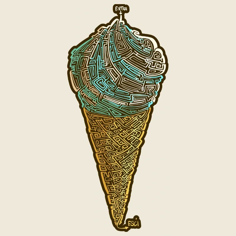 Glace Italienne labyrinthique
