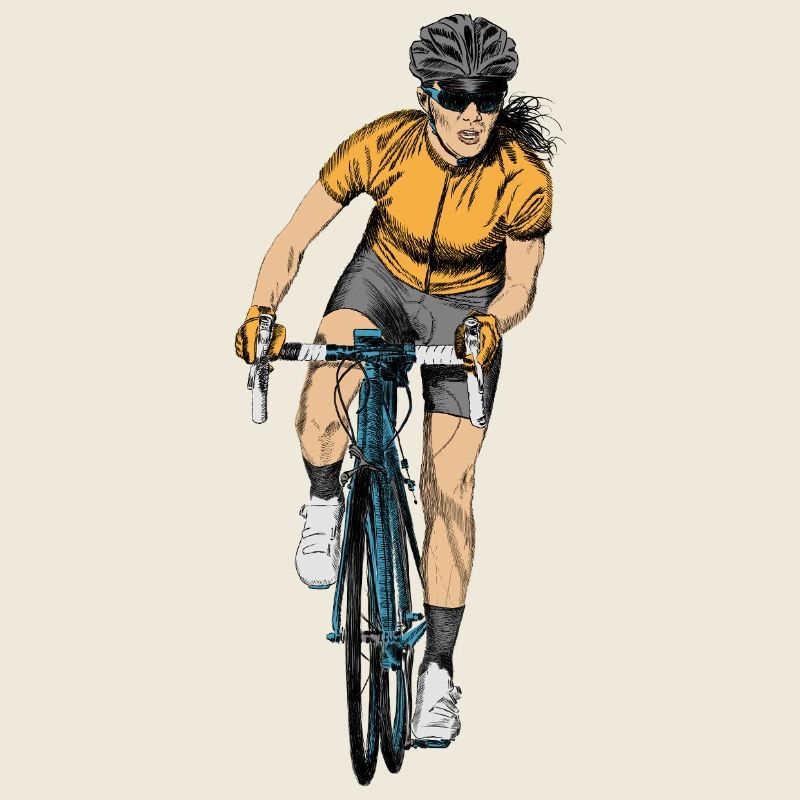 Radfahrerin