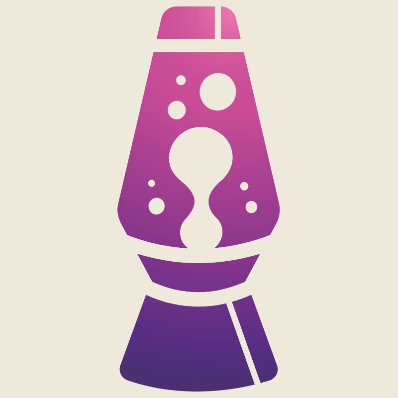 Lampe à lave violette