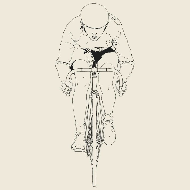 Art de lignes cyclistes