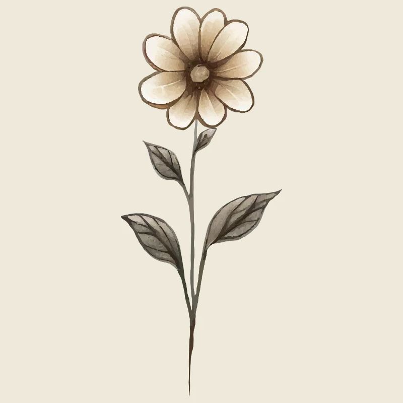 Croquis fleur