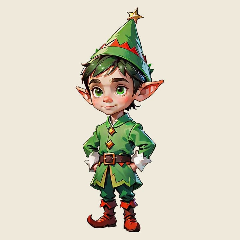 Adorable Cute Christmas Elf