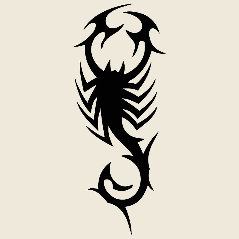 Conception de tatouage tribal scorpion