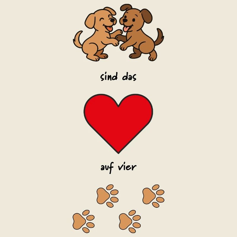 Hundeliebe-Hunde sind das Herz auf vier Pfoten