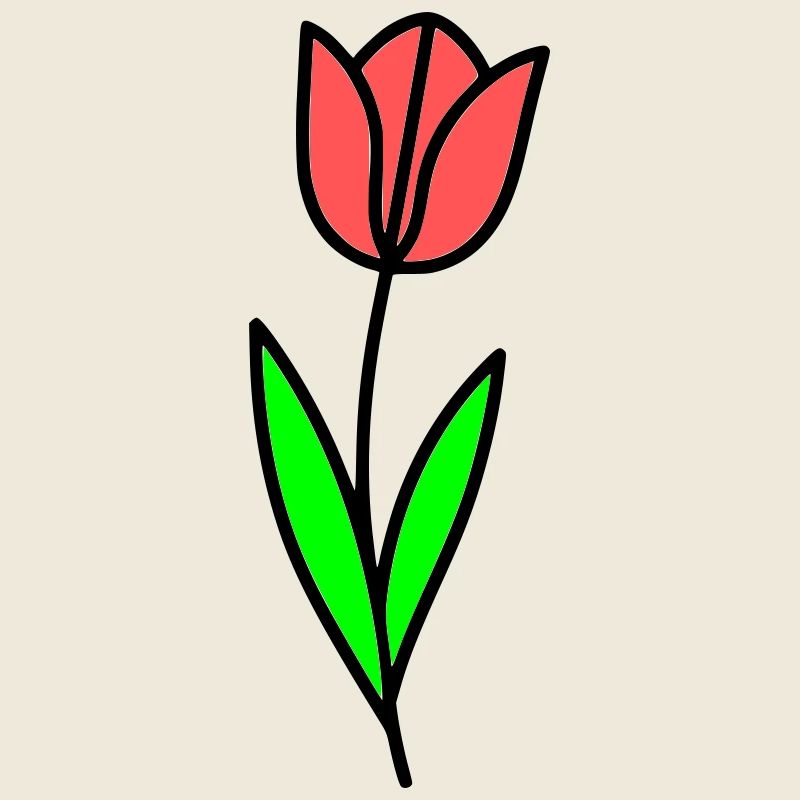 Tulpe Blume Blüte Comic