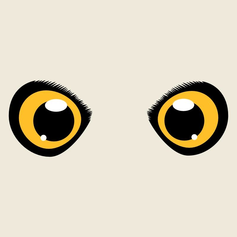 deux yeux brillants d'un hibou