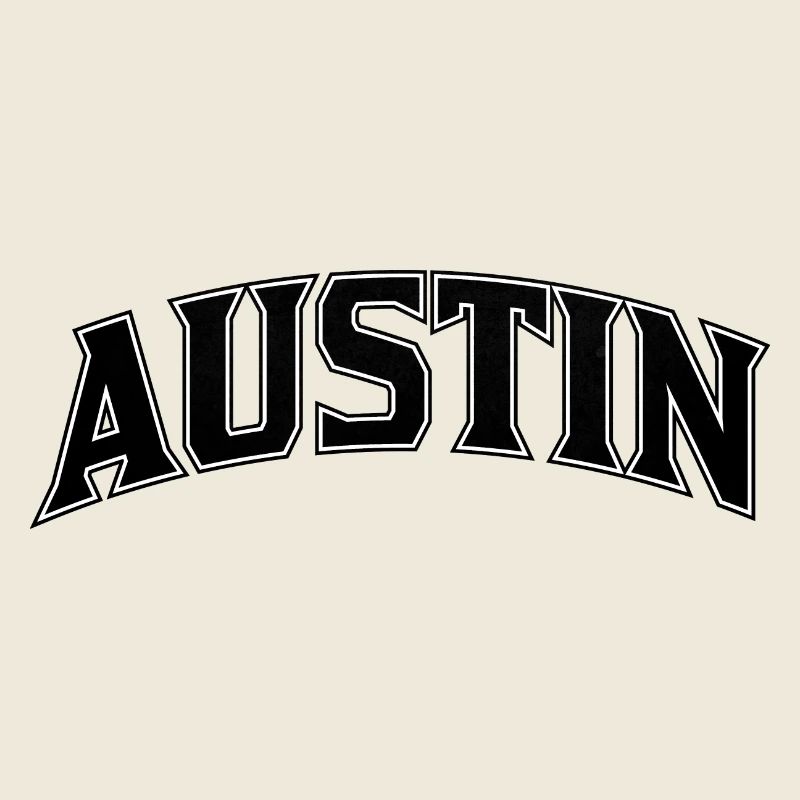 Lettres d’arc d’AUSTIN Imprimé