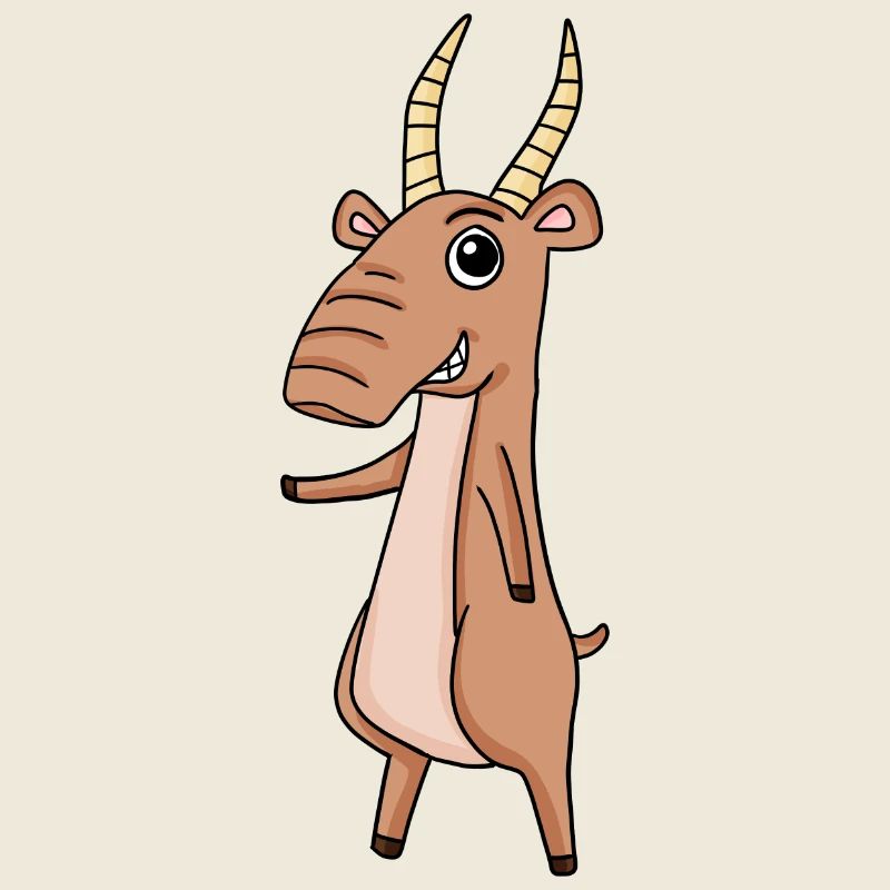 Saiga Saiga Antelope Antelope