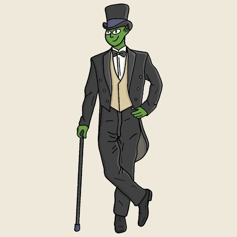 Extraterrestre en costume