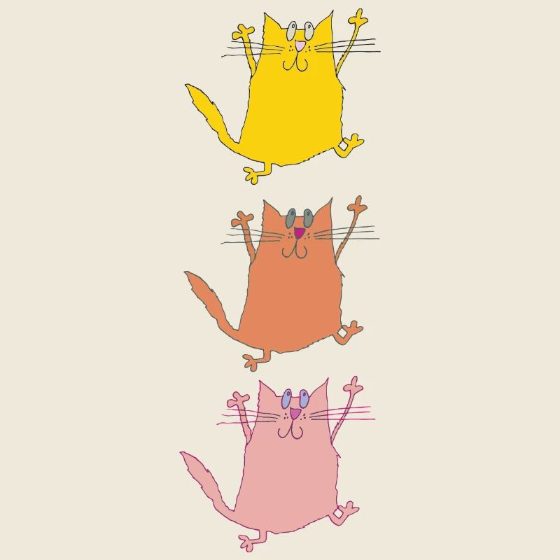 Katzen-Trio im Tanz 