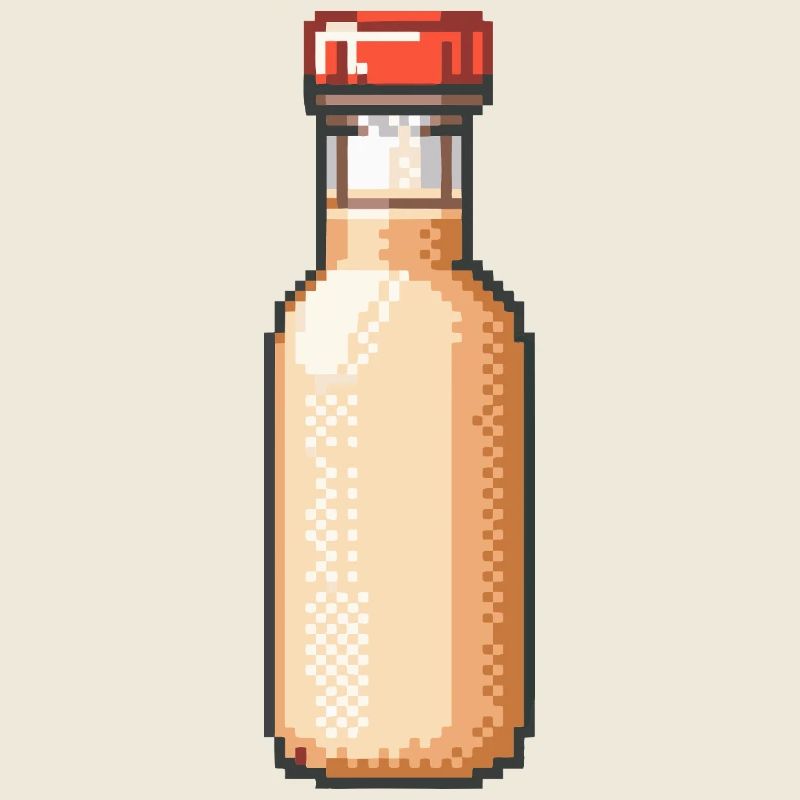 Bouteille de potion Pixel Art Vintage