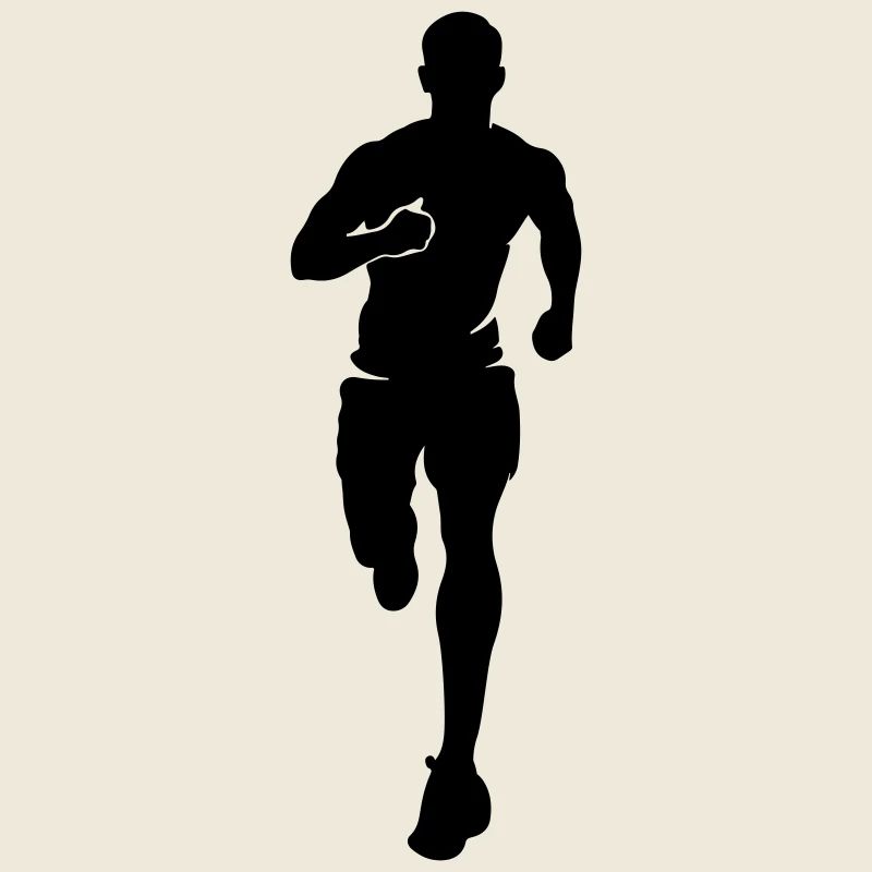 Marathonläufer Silhouette Marathon