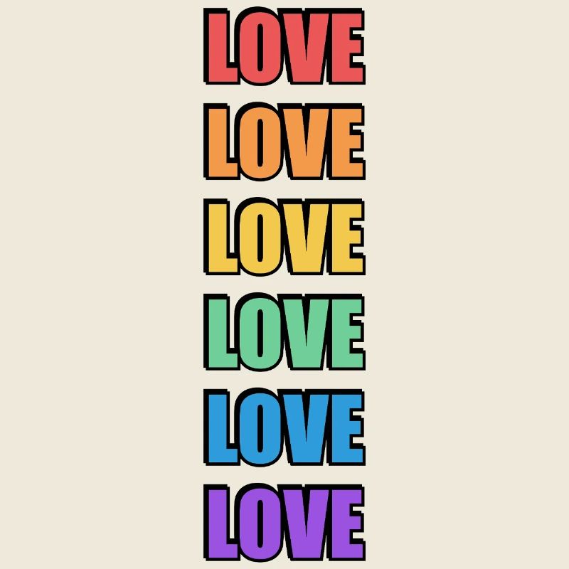 Rainbow Love LGBT Pride