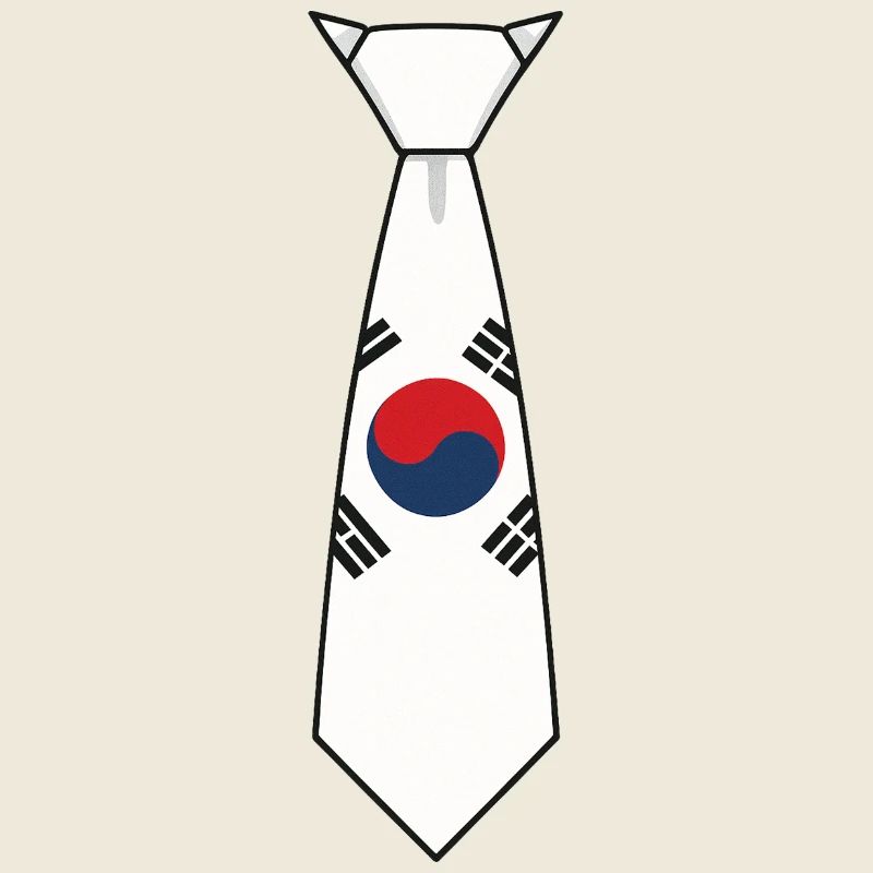 South Korea Tie – Flaggendesign