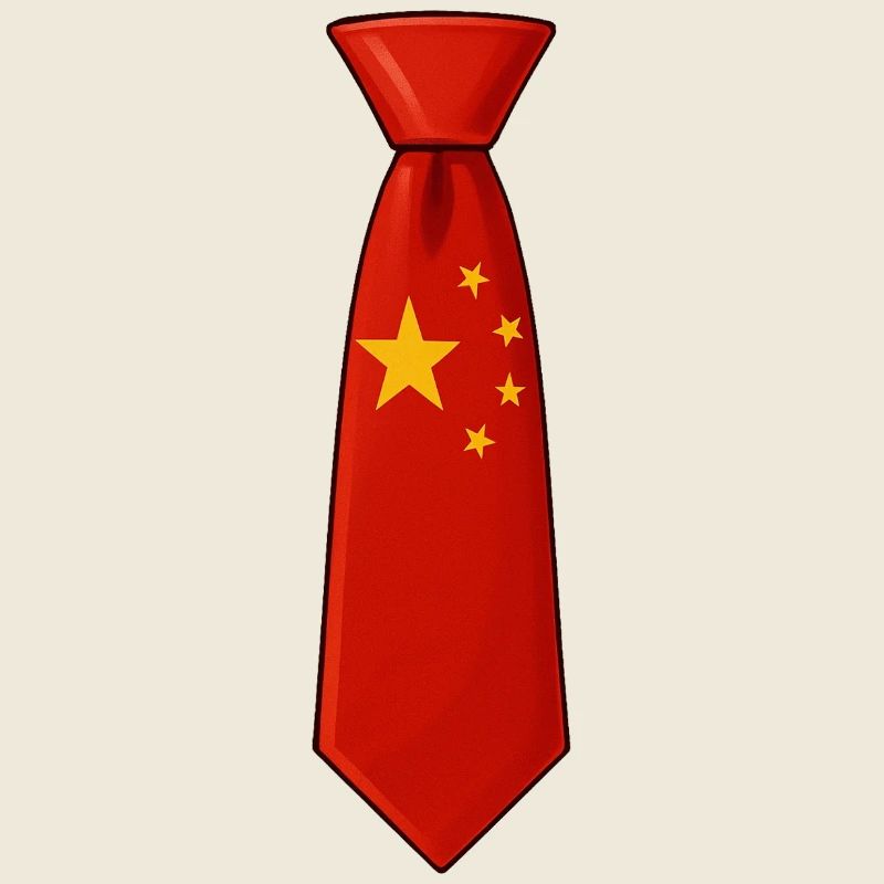 China-Krawatte – Flaggendesign