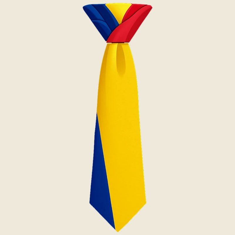 Cravate roumanie – Conception du drapeau