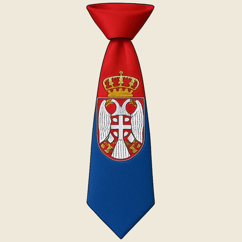 Serbia Tie – Flaggendesign