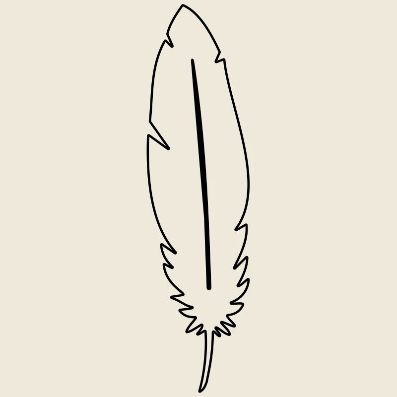 Feder Leichtigkeit Symbol