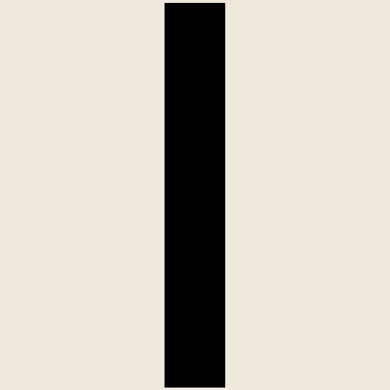 Barre verticale noire