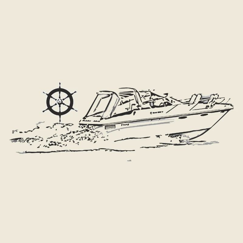 motorboat steering wheel
