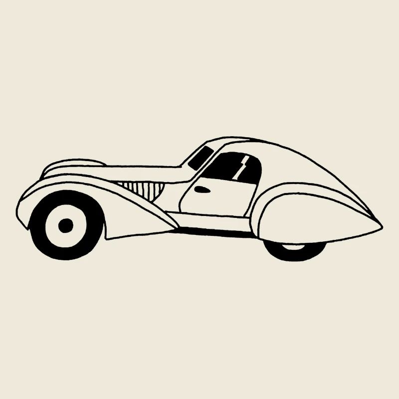 Automobile noire et goutte d'eau