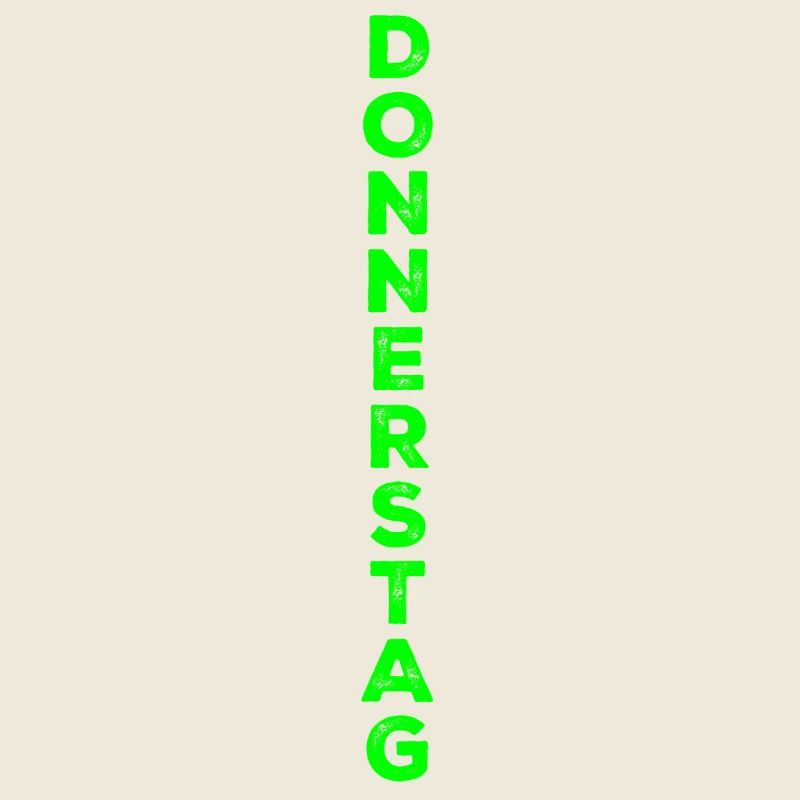 Donnerstag - grün